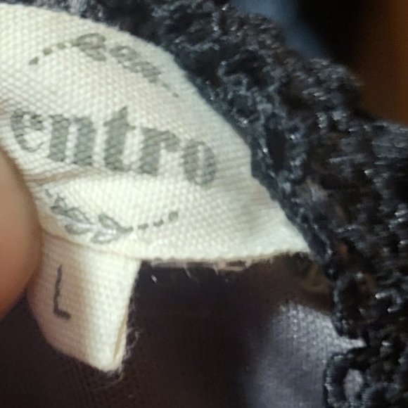 Entro Gray Burnout Velvet Long Sleeve Lace Collar Babydoll Dress Size Large Y2K - Picture 5 of 7